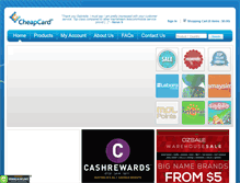 Tablet Screenshot of cheapcard.com.au